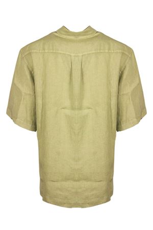 Green linen shirt MAURO GRIFONI | G6AB0041ABU73G
